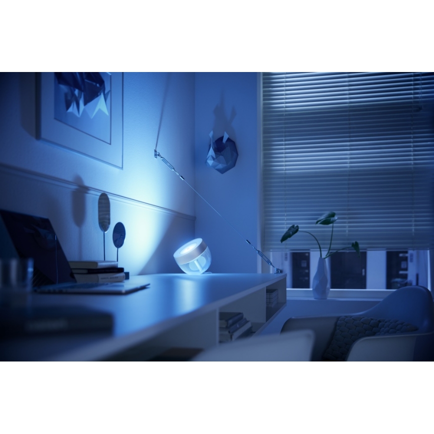 Philips - LED RGB Димируема настолна лампа Hue IRIS LED/8,2W/230V 2000-6500K сребриста