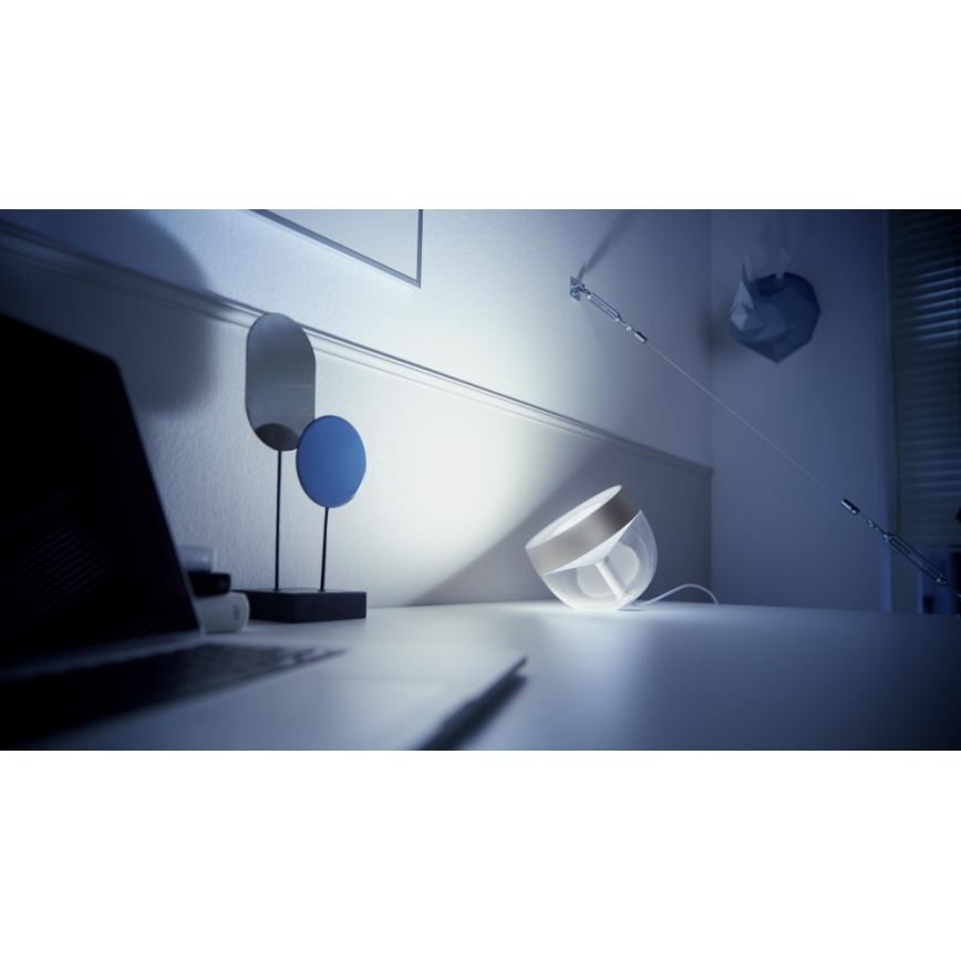 Philips - LED RGB Димируема настолна лампа Hue IRIS LED/8,2W/230V 2000-6500K сребриста