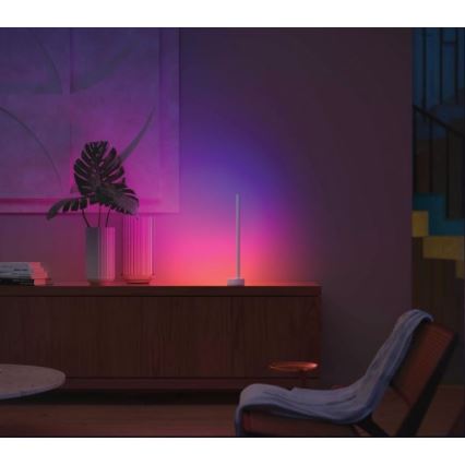 Philips - LED RGB Димируема настолна лампа Hue SIGNE LED/12W/230V 2000-6500K бяла