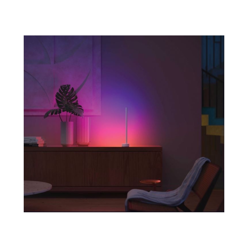 Philips - LED RGB Димируема настолна лампа Hue SIGNE LED/12W/230V 2000-6500K бяла