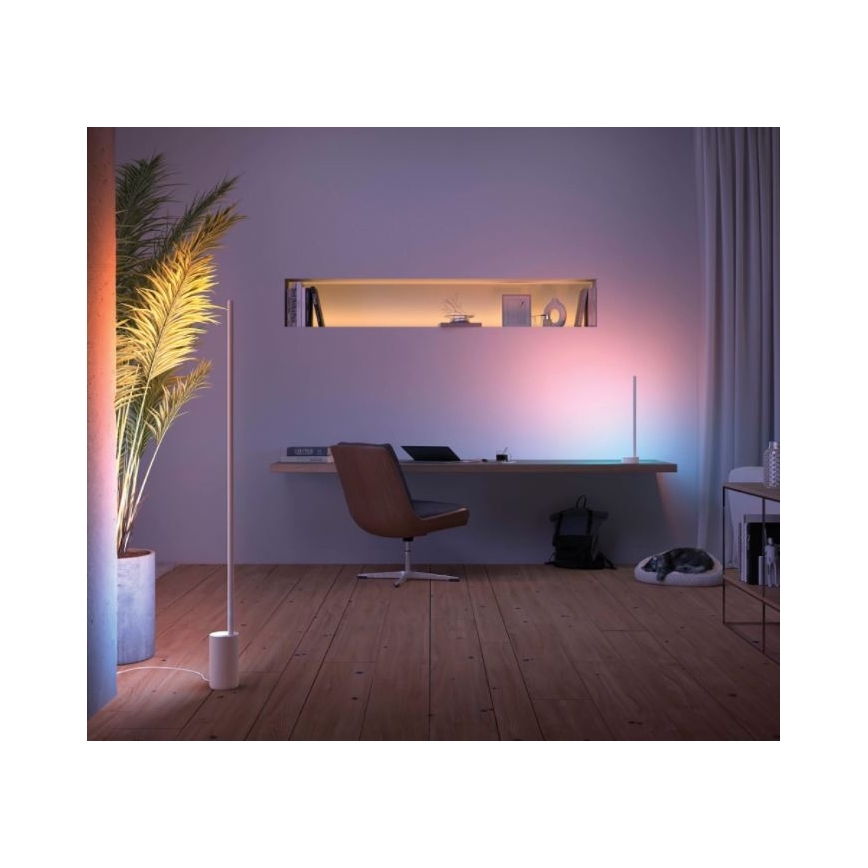 Philips - LED RGB Димируема настолна лампа Hue SIGNE LED/12W/230V 2000-6500K бяла