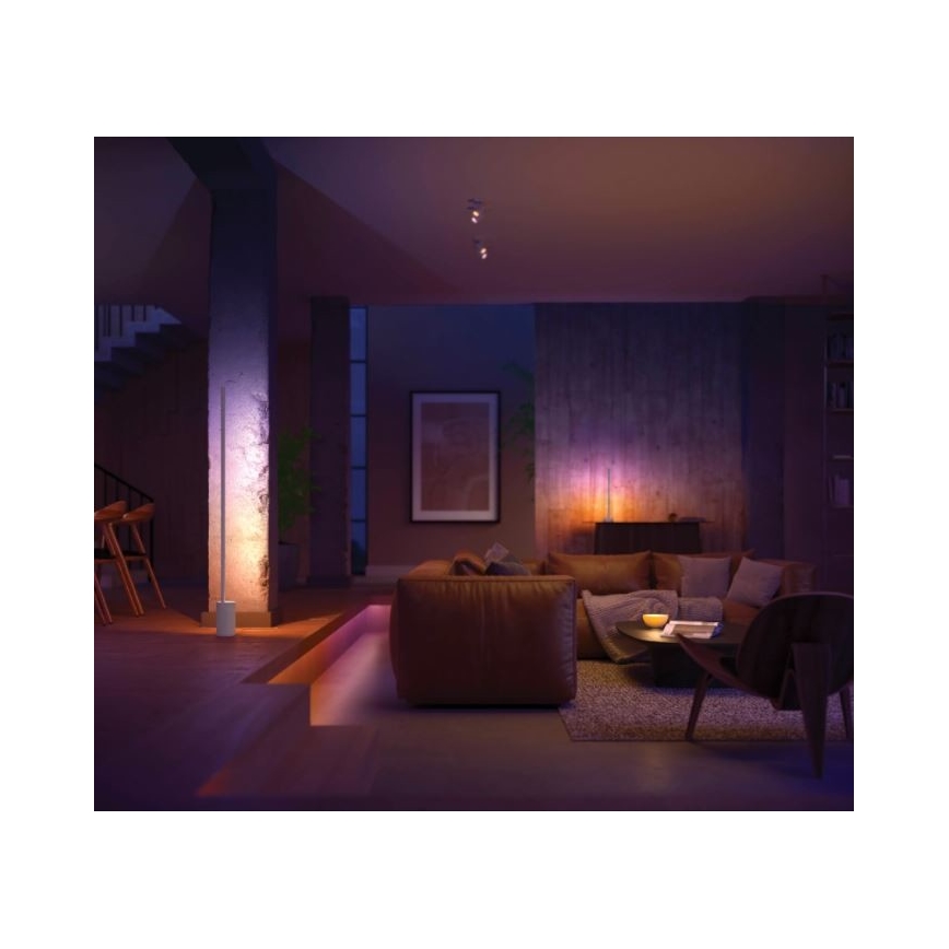 Philips - LED RGB Димируема настолна лампа Hue SIGNE LED/12W/230V 2000-6500K бяла
