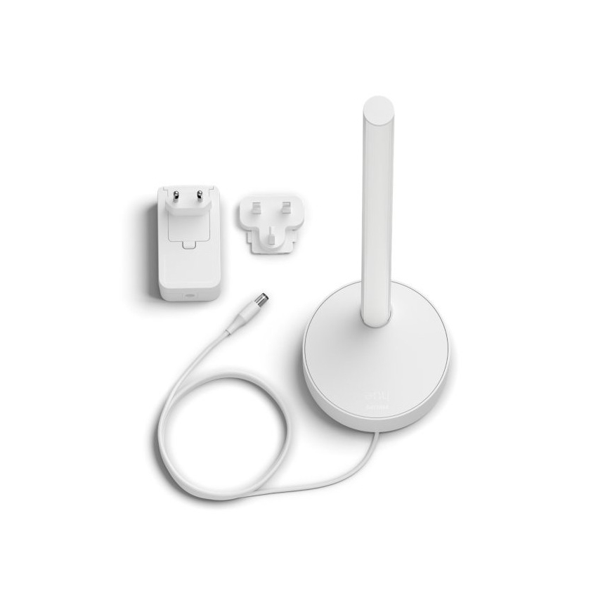 Philips - LED RGB Димируема настолна лампа Hue SIGNE LED/12W/230V 2000-6500K бяла