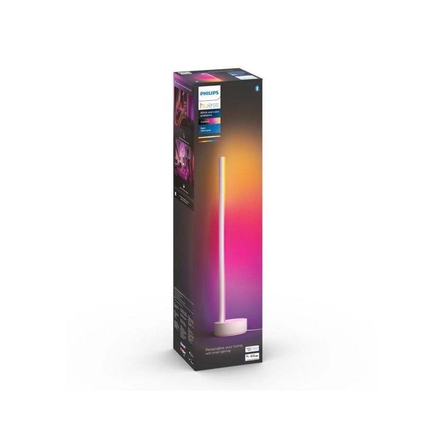 Philips - LED RGB Димируема настолна лампа Hue SIGNE LED/12W/230V 2000-6500K бяла