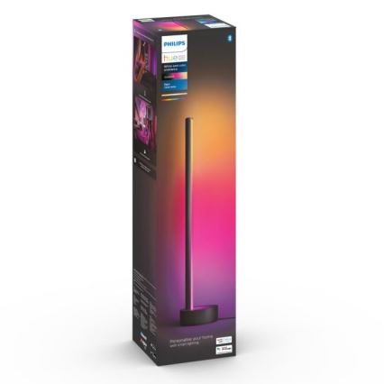 Philips - LED RGB Димируема настолна лампа Hue SIGNE LED/12W/230V 2000-6500K черна