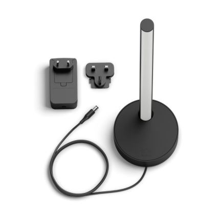 Philips - LED RGB Димируема настолна лампа Hue SIGNE LED/12W/230V 2000-6500K черна