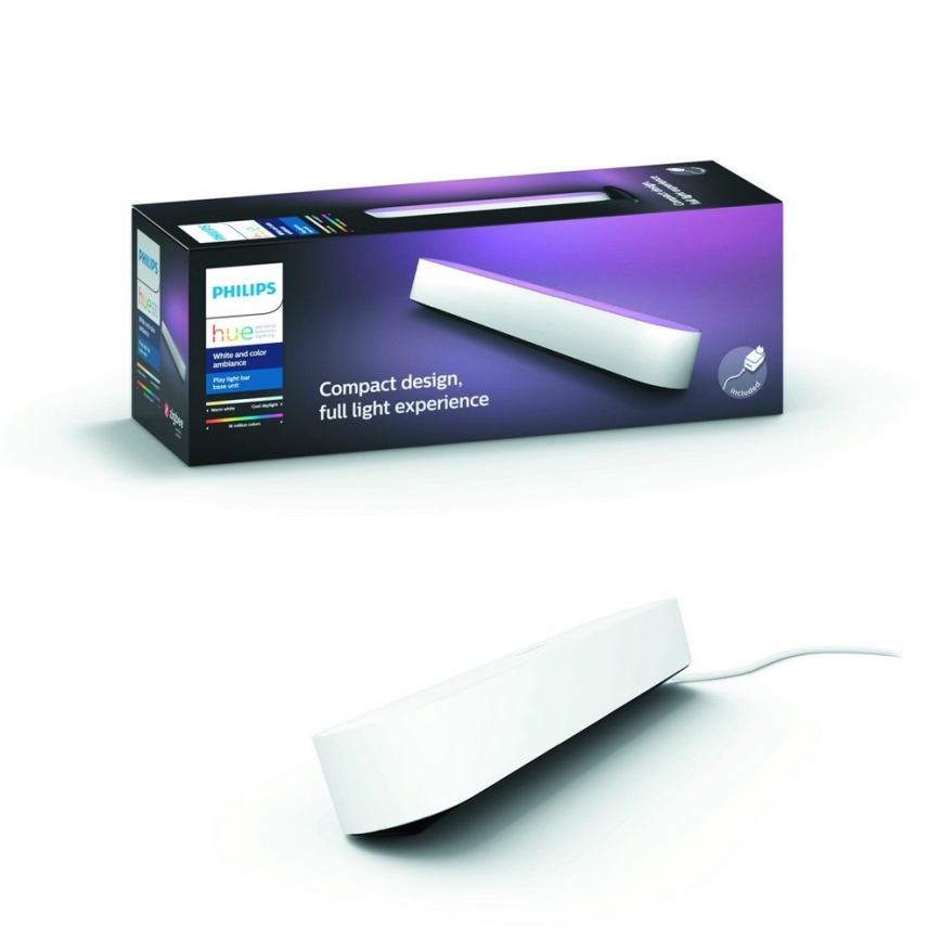 Philips - LED RGB Димируема настолна лампа Hue PLAY SINGLE PACK White And Color Ambiance LED/6W/230V бяла