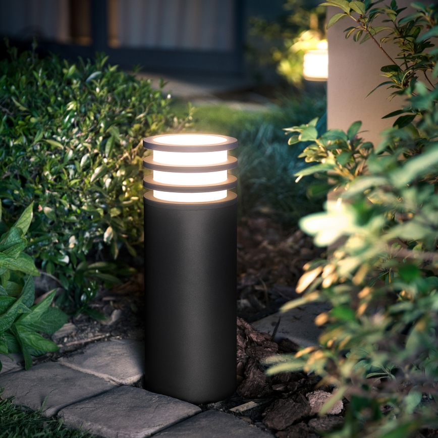 Philips - LED RGB димируема външна лампа Hue LUCCA 1xE27/8,1W/230V 25 cm 1000-20000K IP44