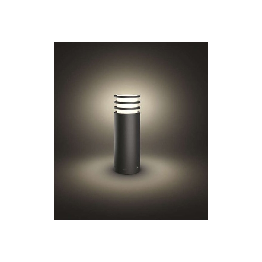 Philips - LED RGB димируема външна лампа Hue LUCCA 1xE27/8,1W/230V 25 cm 1000-20000K IP44