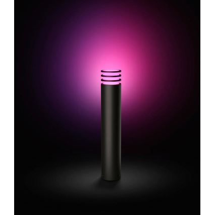 Philips - димируема RGB LED външна лампа Hue LUCCA 1xE27/8,1W/230V 77 cm 1000-20000K IP44