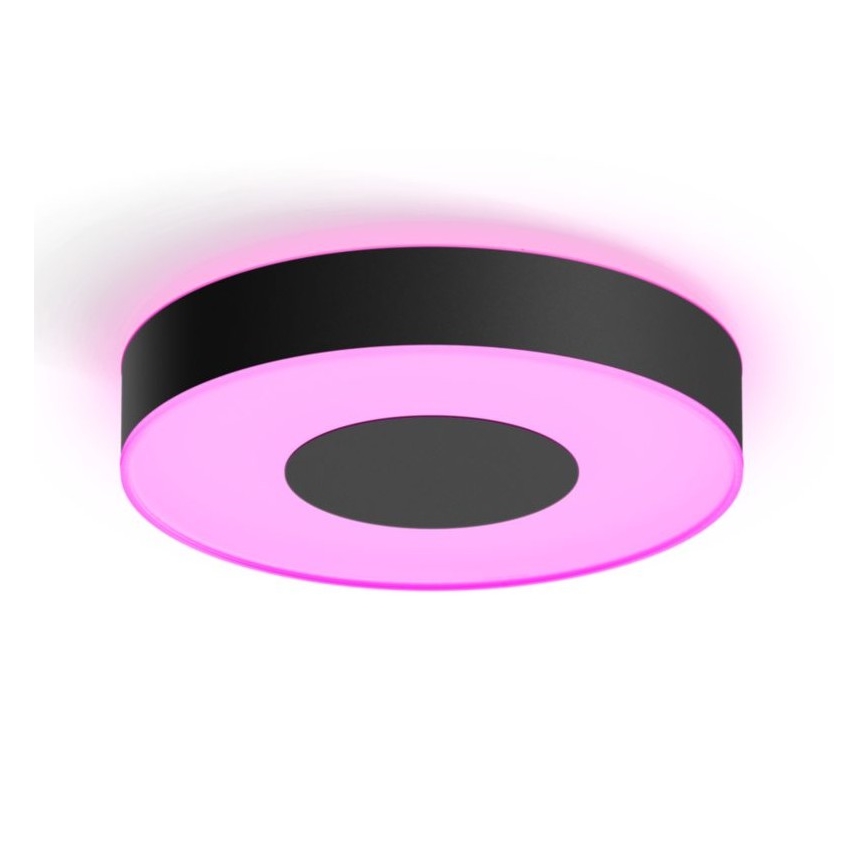 Philips - LED RGB димируем таванен плафон Hue INFUSE LED/33,5W/230V 2000-6500K Ø 381 мм черен
