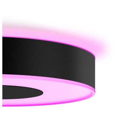 Philips - LED RGB димируем таванен плафон Hue INFUSE LED/33,5W/230V 2000-6500K Ø 381 мм черен
