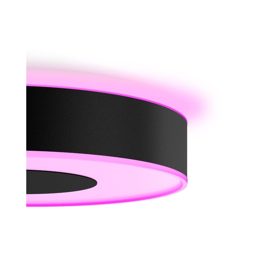 Philips - LED RGB димируем таванен плафон Hue INFUSE LED/33,5W/230V 2000-6500K Ø 381 мм черен