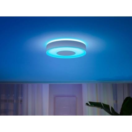 Philips -LED RGB димируемо таванно осветително тяло Hue INFUSE LED/33,5W/230V 2000-6500K Ø 381 мм бяло