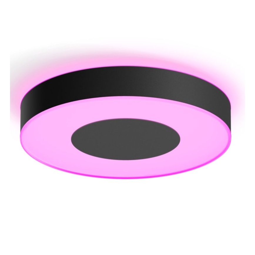 Philips - LED RGB димируем таванен плафон Hue INFUSE LED/52,5W/230V 2000-6500K Ø 425 mm черен