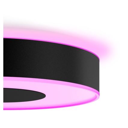 Philips - LED RGB димируем таванен плафон Hue INFUSE LED/52,5W/230V 2000-6500K Ø 425 mm черен
