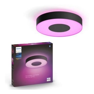 Philips - LED RGB регулируемо таванно осветително тяло Hue INFUSE LED/33,5W/230V 2000-6500K диаметър 381 мм черно