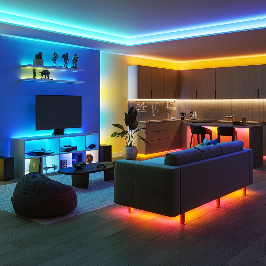 Philips - LED RGBIC димируема лента SMART STRIP 10m LED/43W/230V 2700-6500K Wi-Fi