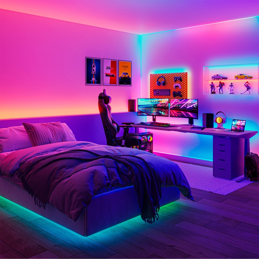 Philips - LED RGBIC димируема лента SMART STRIP 10m LED/43W/230V 2700-6500K Wi-Fi