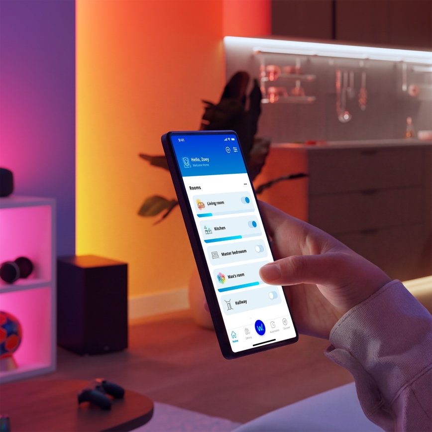 Philips - LED RGBIC димируема лента SMART STRIP 10m LED/43W/230V 2700-6500K Wi-Fi