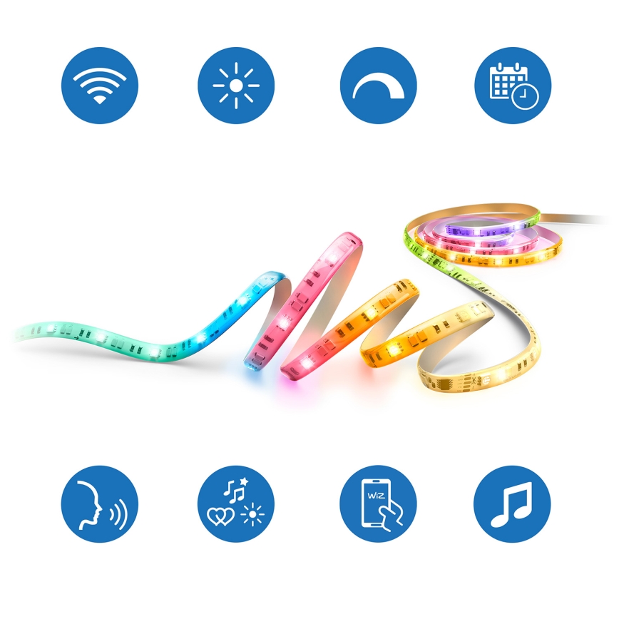 Philips - LED RGBIC димируема лента SMART STRIP 10m LED/43W/230V 2700-6500K Wi-Fi