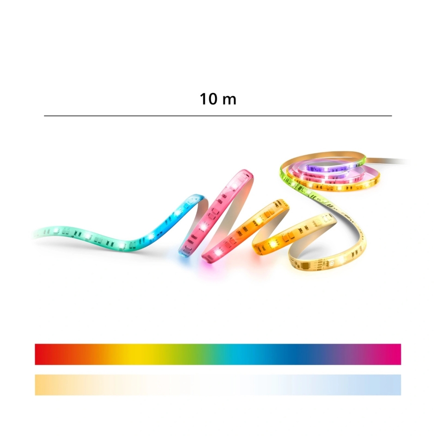 Philips - LED RGBIC димируема лента SMART STRIP 10m LED/43W/230V 2700-6500K Wi-Fi