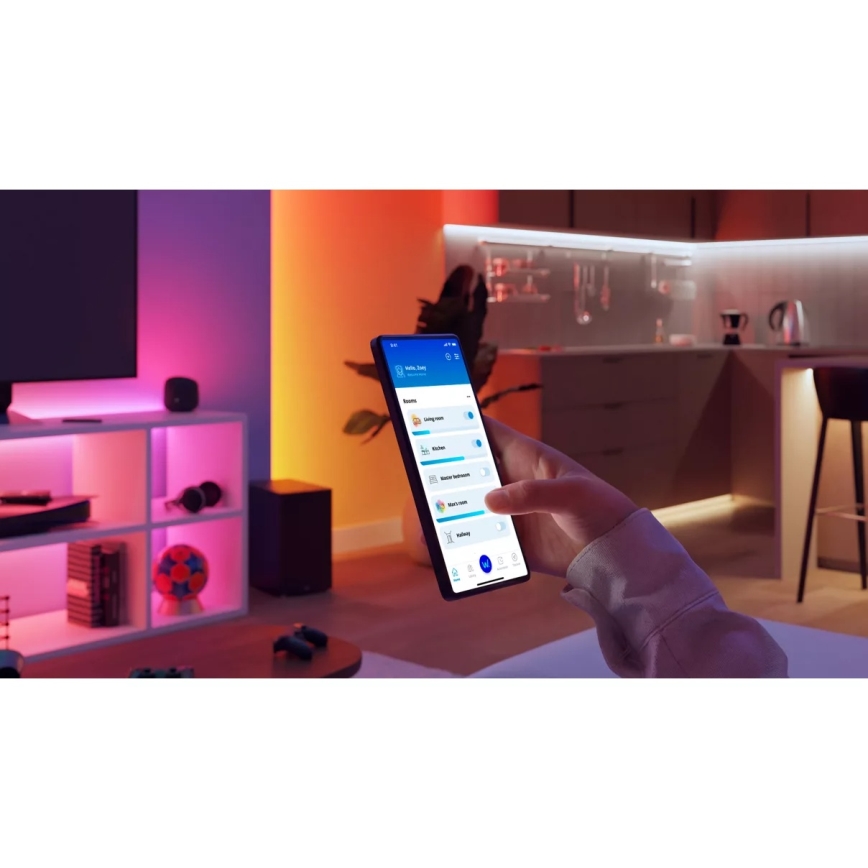 Philips - LED RGBIC димируема лента SMART STRIP 20m LED/36W/230V 2700-6500K Wi-Fi