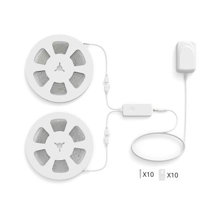 Philips - LED RGBIC димируема лента SMART STRIP 20m LED/36W/230V 2700-6500K Wi-Fi