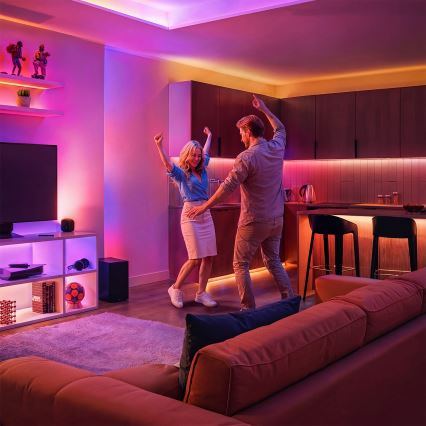 Philips - LED RGBIC димируема лента SMART STRIP 3m LED/13W/230V 2700-6500K Wi-Fi