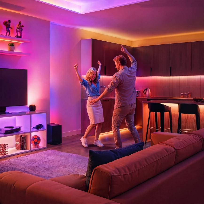 Philips - LED RGBIC димируема лента SMART STRIP 3m LED/13W/230V 2700-6500K Wi-Fi