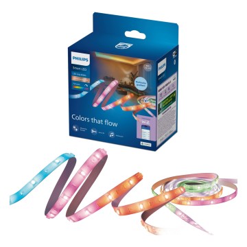 Philips - LED RGBIC димируема лента SMART STRIP 4m LED/12W/230V 2700-6500K Wi-Fi