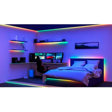 Philips - LED RGBIC димируема лента SMART STRIP 4m LED/12W/230V 2700-6500K Wi-Fi