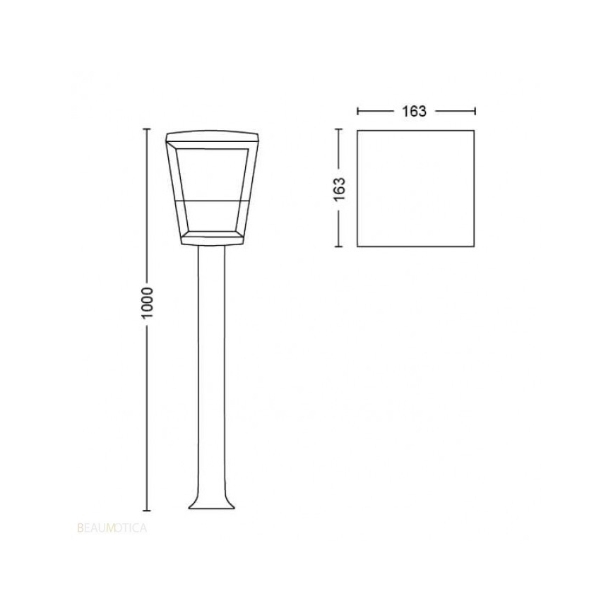 Philips - LED RGBW Димируем екстериорен лампа Hue ECONIC LED/15W/230V IP44