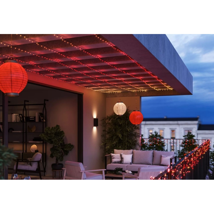 Philips - LED RGBW Димируем екстериорен верига HUE WHITE AND COLOR AMBIANCE 250xLED 24,4 м 2000-6500K IP54