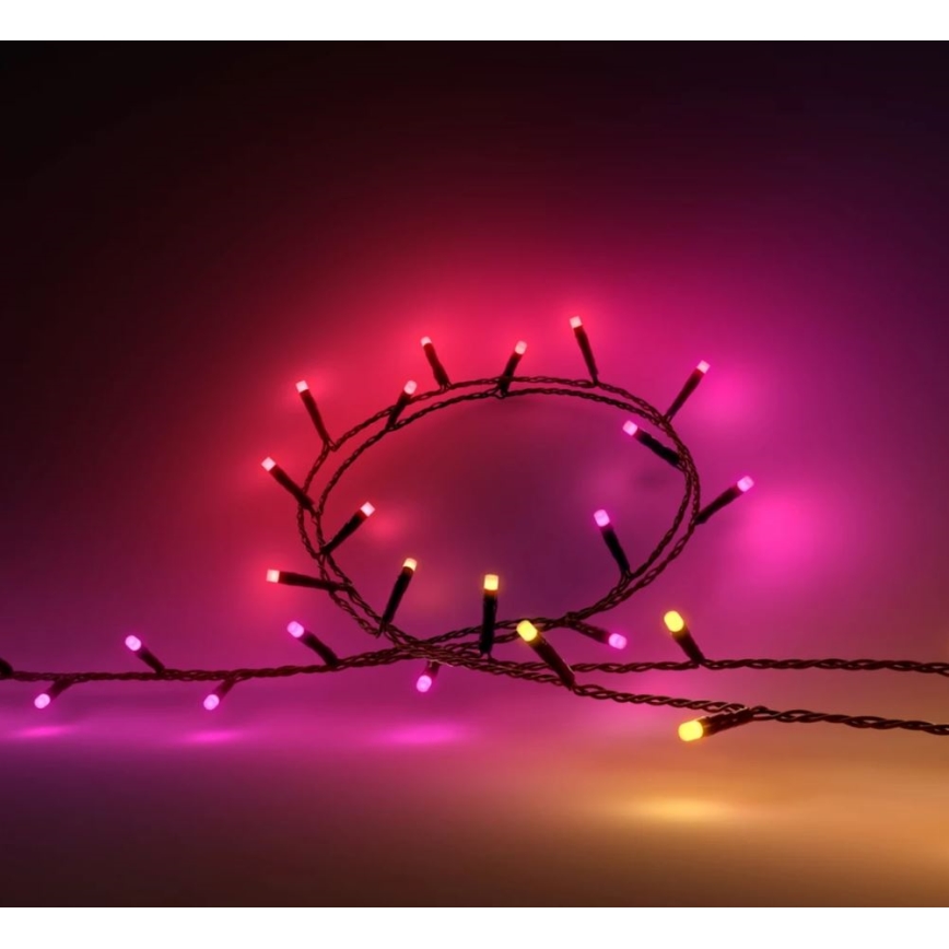 Philips - LED RGBW Димируем екстериорен верига HUE WHITE AND COLOR AMBIANCE 250xLED 24,4 м 2000-6500K IP54