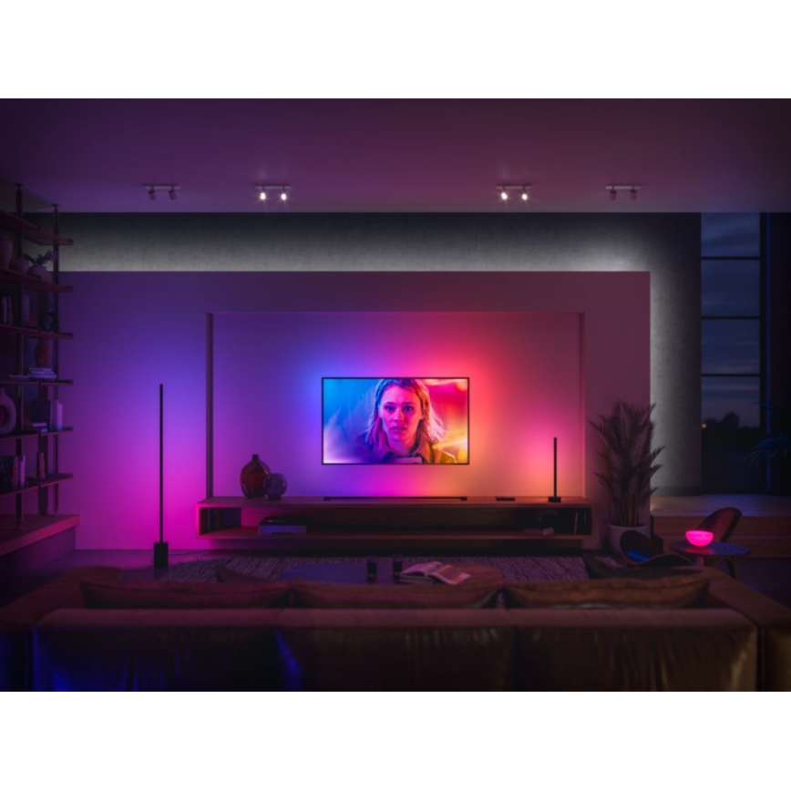 Philips - LED RGBW Димируем лампион Hue SIGNE LED/29W/230V 2000-6500K черен