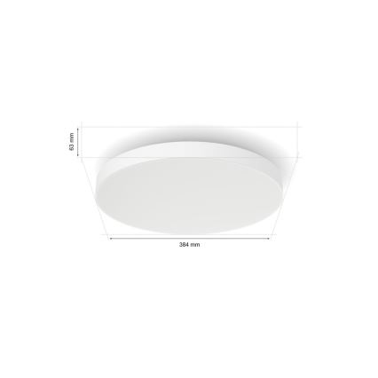 Philips - LED RGBW Димируем плафон Hue DATURA LED/48W/230V 2000-6500K