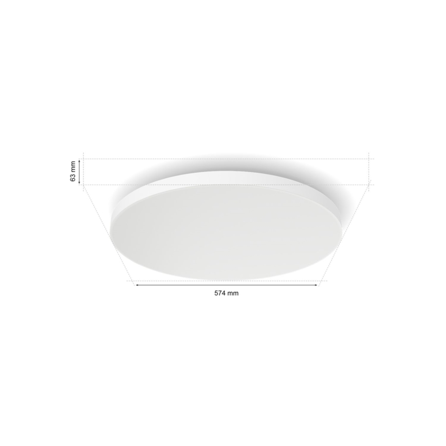 Philips - LED RGBW Димируем плафон Hue DATURA LED/67W/230V 2000-6500K