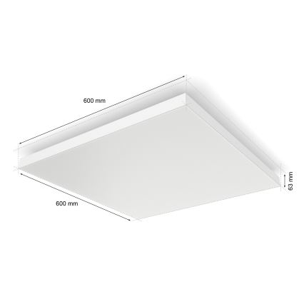 Philips - LED RGBW Димируем плафон Hue DATURA LED/67W/230V 2000-6500K