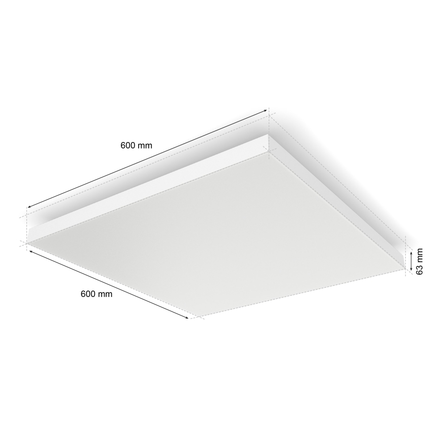 Philips - LED RGBW Димируем плафон Hue DATURA LED/67W/230V 2000-6500K