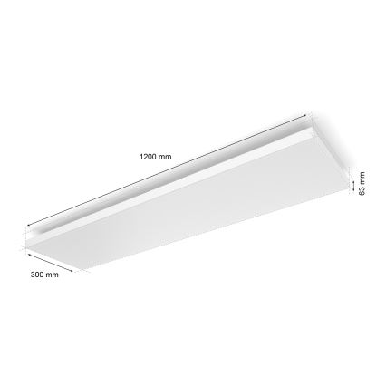 Philips - LED RGBW Димируем плафон Hue DATURA LED/67W/230V 2000-6500K