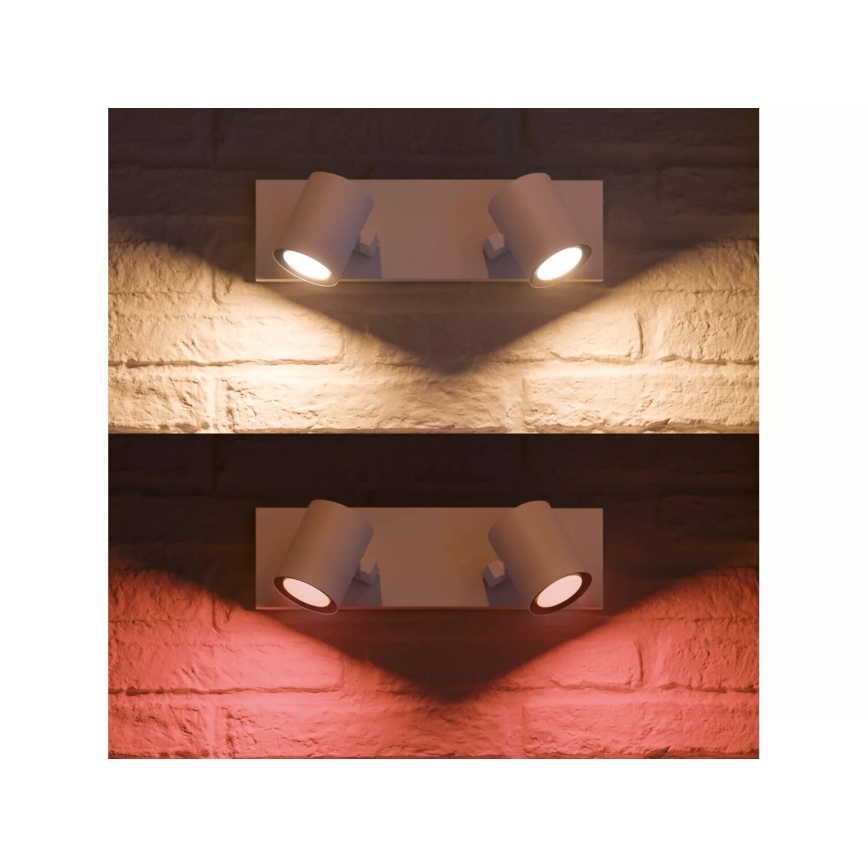 Philips - LED RGBW Димируем спот Hue ARGENTA 2xGU10/4,2W/230V 2000-6500K