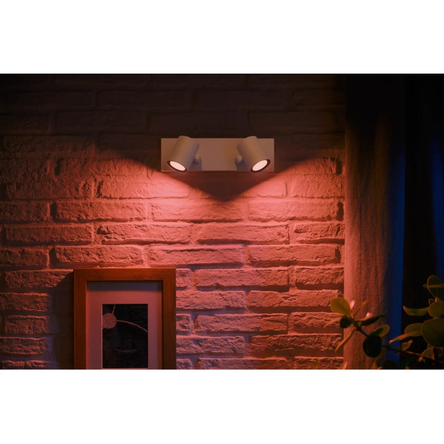 Philips - LED RGBW Димируем спот Hue ARGENTA 2xGU10/4,2W/230V 2000-6500K