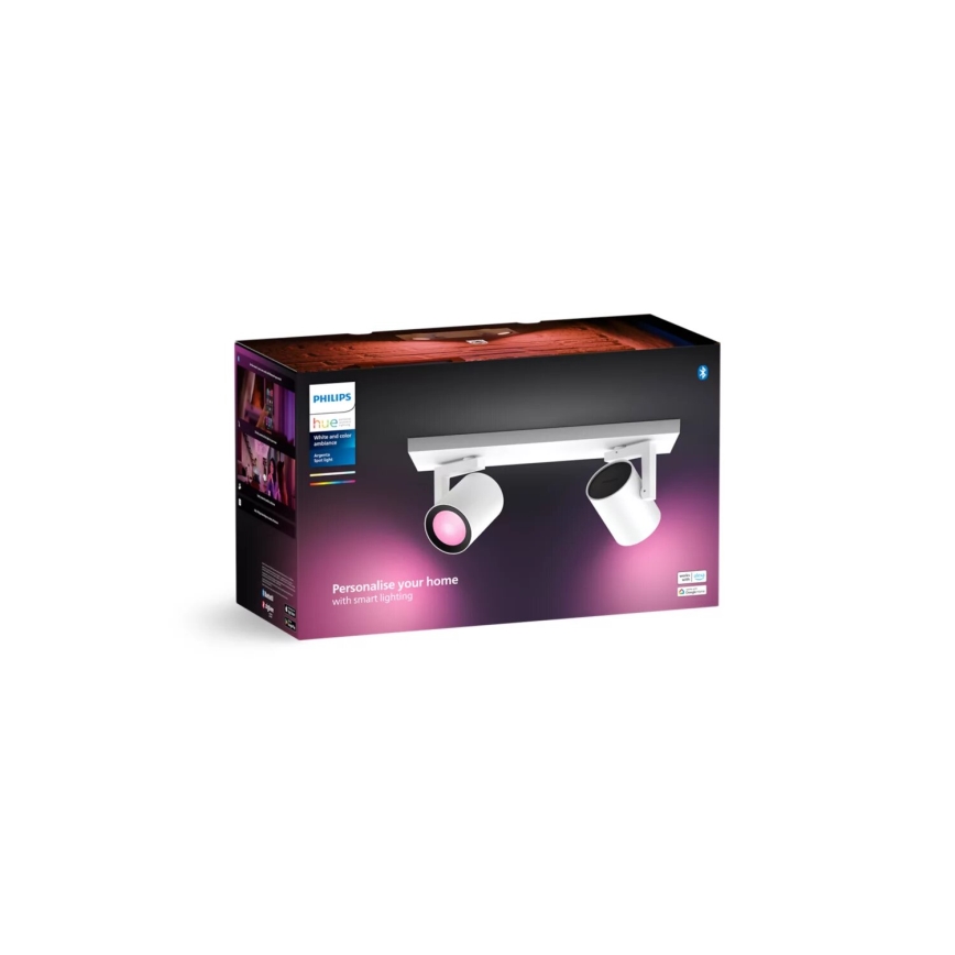 Philips - LED RGBW Димируем спот Hue ARGENTA 2xGU10/4,2W/230V 2000-6500K