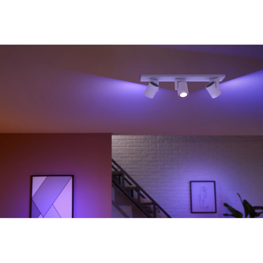 Philips - LED RGBW Димируем спот Hue ARGENTA 3xGU10/4,2W/230V 2000-6500K