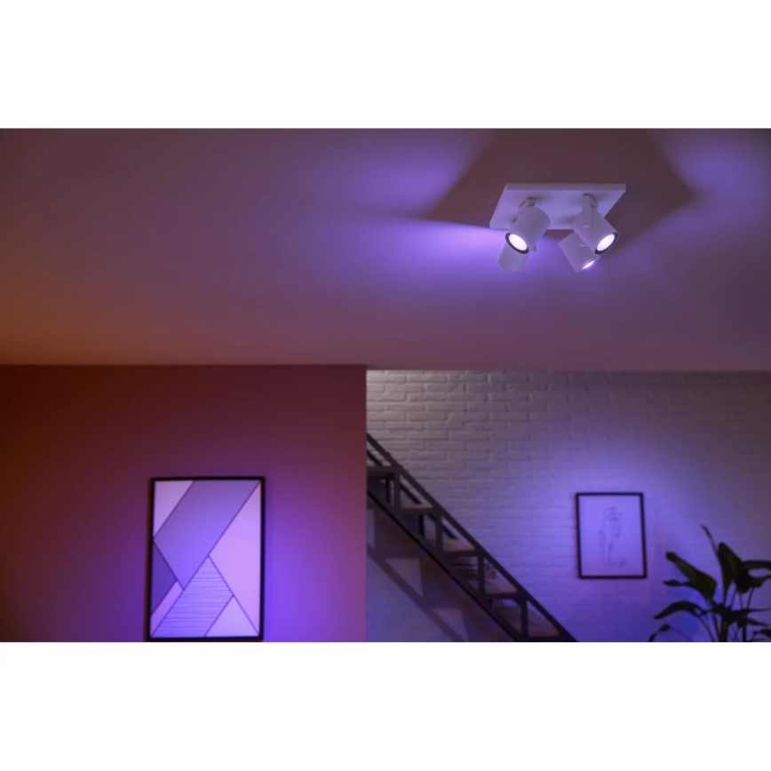 Philips - LED RGBW Димируем спот Hue ARGENTA 4xGU10/4,2W/230V 2000-6500K