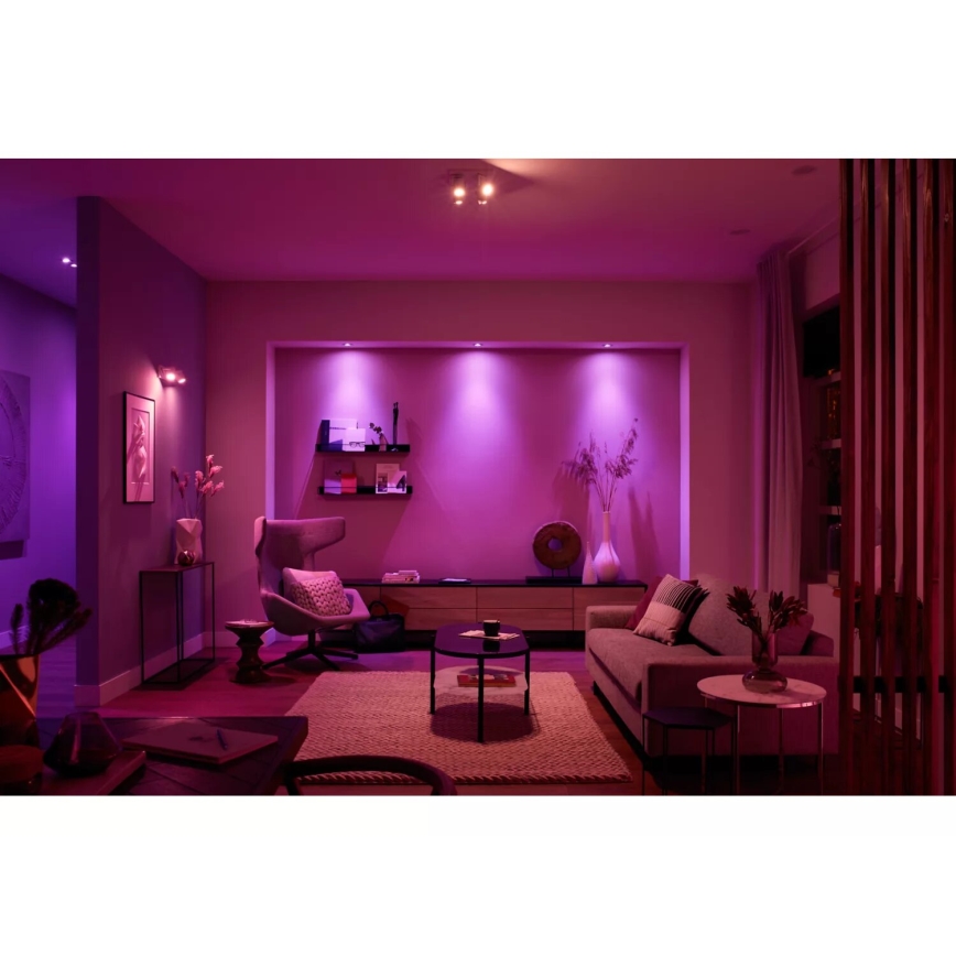 Philips - LED RGBW Димируем спот Hue ARGENTA 4xGU10/4,2W/230V 2000-6500K
