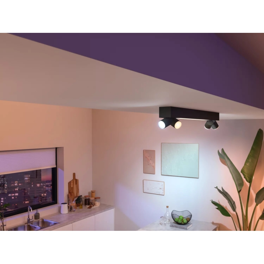 Philips - LED RGBW Димируем спот Hue CENTRIS 4xGU10/4,2W/230V + LED/11W 2000-6500K