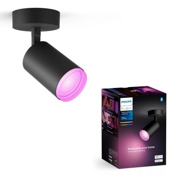 Philips - LED RGBW Димируем спот Hue FUGATO 1xGU10/4,2W/230V 2000-6500K черен