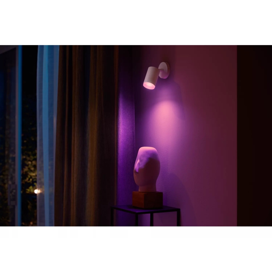 Philips - LED RGBW Димируем спот Hue FUGATO 1xGU10/4,2W/230V 2000-6500K бял